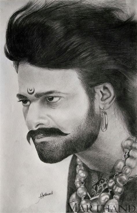 Bahubali Prabhas Drawing By Marthand Prabhas Bahubali Darling