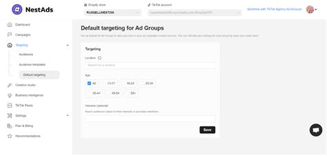 What Is Default Targeting How To Set It Up Nestads Help Center