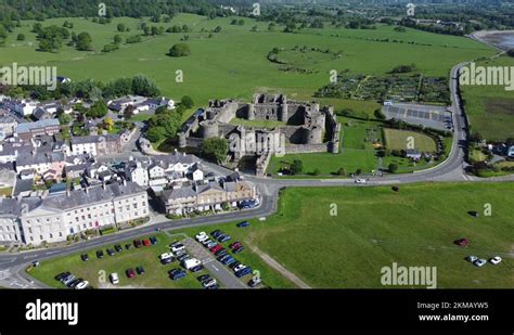 Beaumaris Castle Aerial Stock Videos Footage HD And 4K Video Clips