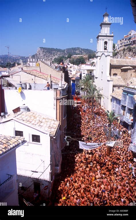 La Tomatina Festival Bunol Spain Stock Photo - Alamy