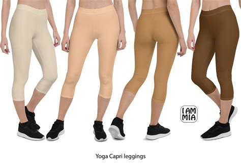 Nude Leggings Skin Tone Yoga Leggings Yoga Shorts Beige And Brown Tights Active Wear For