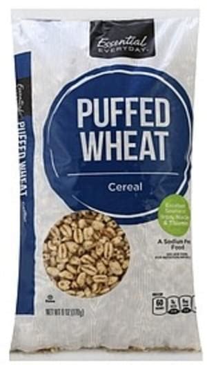 Essential Everyday Puffed Wheat Cereal - 6 oz, Nutrition Information ...