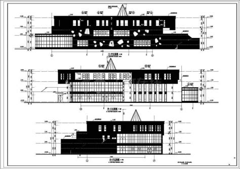 抚顺市某现代化社区2700平米3层框架结构幼儿园建筑结构设计cad图纸幼儿园土木在线