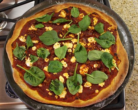 Bacon Goat Cheese And Spinach Pizza