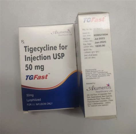 Tigecycline Injection Usp Mg At Rs Piece Tygacil In Mumbai