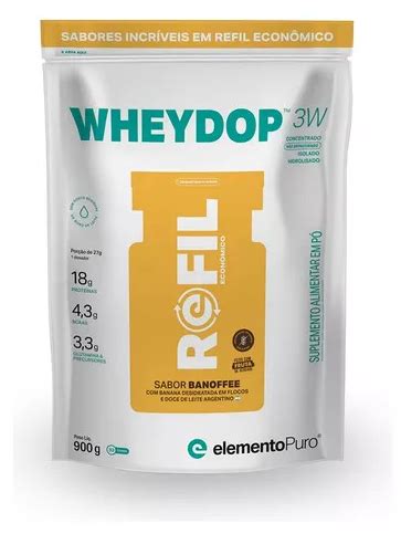 Wheydop W Refil G Elemento Puro Heavy Nutrition Suplementos