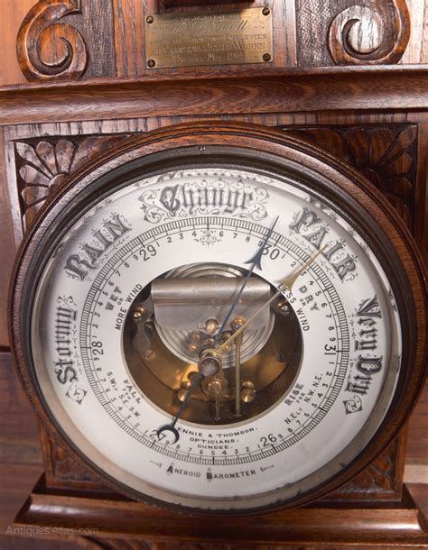 Antiques Atlas Edwardian Oak Aneroid Barometer As A Sai