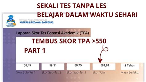 PEMBAHASAN TRYOUT TPA BAPPENAS Paps Ugm YouTube