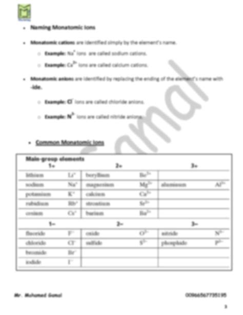 Solution Mastering Chemistry Sat Chapter Chemical Fomulas And Names