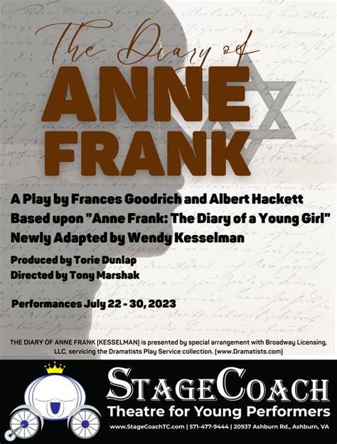 The Diary of Anne Frank - StageCoach Theatre Company