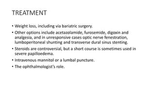 NO cases - idiopathic intracranial hypertension .pptx