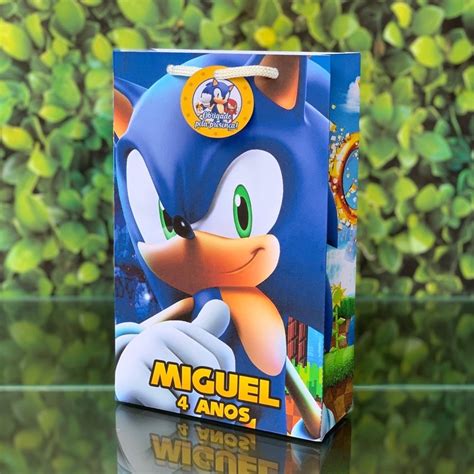 Sacolinha Personalizada Do Sonic Shopee Brasil