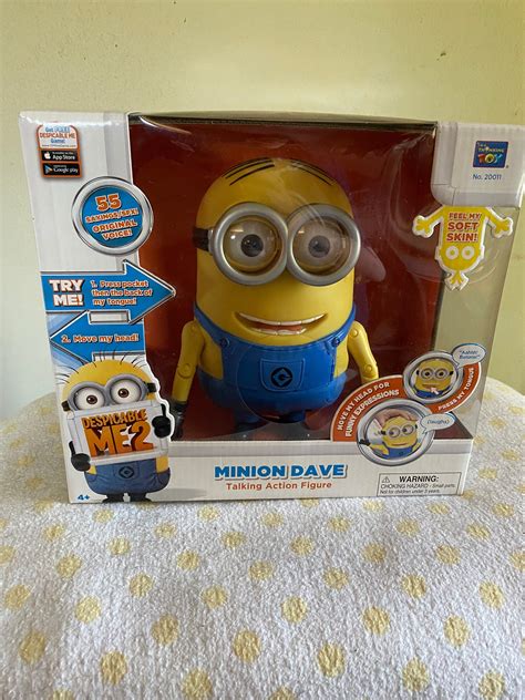 Despicable Me 2 Minion Dave Talking Action Figure Hot Sale Laseb Fae Ufmg Br