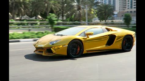 Lamborghini Aventador Gold Plated Lamborghini