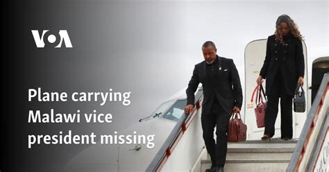 Plane carrying Malawi vice president missing