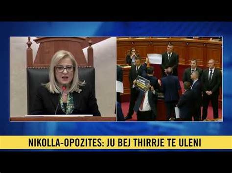 Aksioni i opozitës në Parlament Nikolla anulon fjalimin e Presidentit