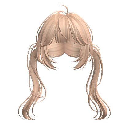 Blonde Anime Straight Pigtails Roblox