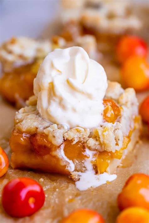 Rainier Cherry Pie Shortbread Bars The Food Charlatan