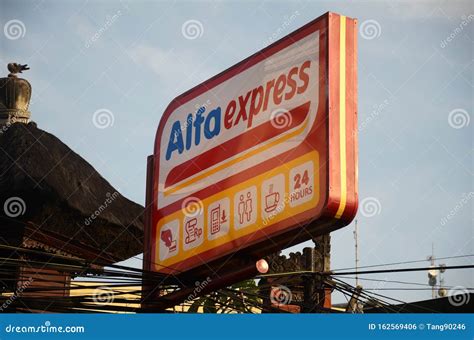 Signboard Of A Alfa Mart Grocery Shop Editorial Photo Image Of Asia