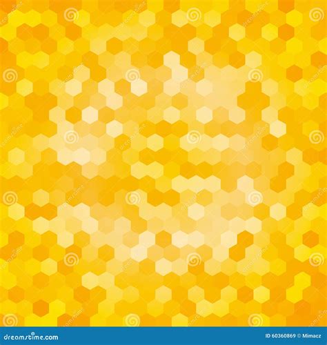 Yellow Hexagon Background Stock Vector Illustration Of Vector 60360869