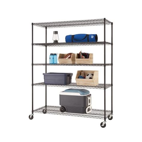 Edsal 72 Inch H X 36 Inch W X 18 Inch D 5 Tier Heavy Duty Steel