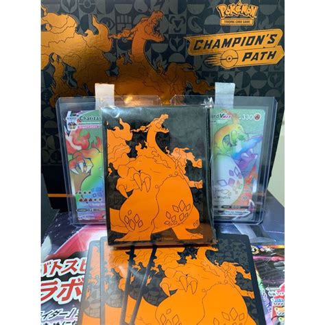 Sword Shield Swsh Champions Path Elite Trainer Charizard Sleeve