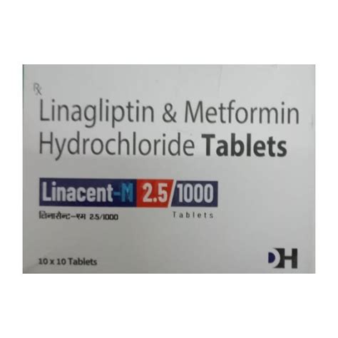 LINAGLIPTIN 2 5 MG METFORMIN 1000 MG TABLET At Rs 23 Stripe