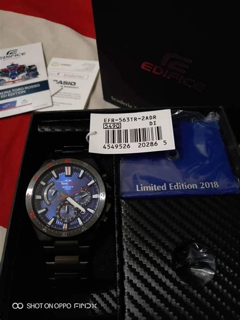 Casio Edifice Mens Scuderia Toro Rosso Limited Edition Watch Men S