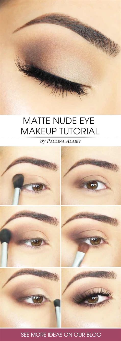 Top Nude Makeup Tutorials For You Matte Eye Makeup Nude Eye Makeup Nude Makeup