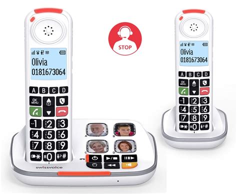 Téléphone sans fil Swissvoice Xtra 2355 Duo Blanc Téléphone sans fil