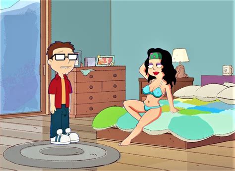 Hentai Busty American Dad Bra Breasts Erect Nipples Under Clothes