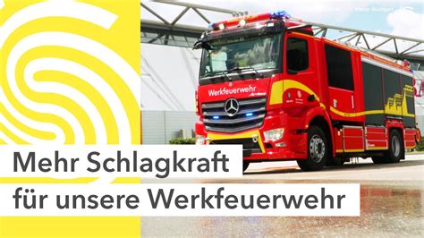 Das Neue L Schfahrzeug Der Werkfeuerwehr Der Messe Stuttgart Youtube