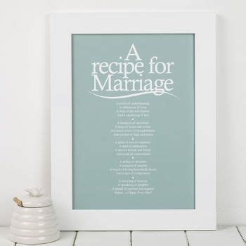 Personalised Marriage Print With Marriage Poem By Bespoke Verse