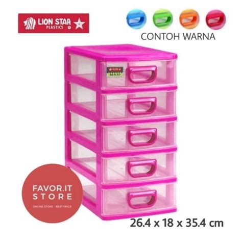 Jual LION STAR EC 34 ESTIMA MAXI CONTAINER LACI PLASTIK M4 SUSUN 4