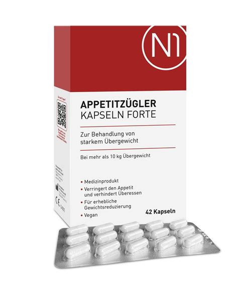 N1 Appetitzügler Kapseln Forte zum Abnehmen 42 St - Shop Apotheke