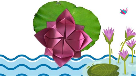 Origami Fleur De Lotus Plier Une Fleur De Lotus En Papier Tutoriel