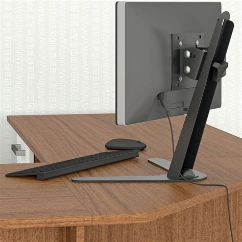 Suporte De Mesa Para Monitor Pedestal A Nr Mt Slim R