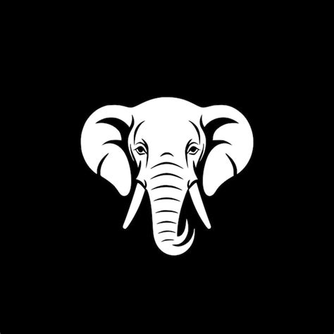 Ilustraci N De Vector De Logotipo Minimalista Y Plano De Elefante