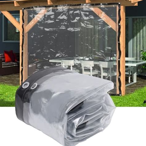 Premium Waterproof Clear Awning Roll Up Clear Patio Enclosure For Tents Awnings