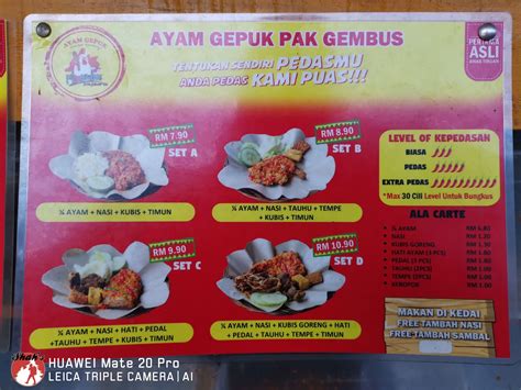 Shah S Travel Diary Ayam Gepuk Pak Gembus Kajang Review