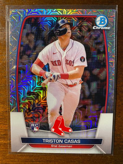 2023 Bowman Triston Casas 2 Rc Rookie Mojo Refractor Boston Red Sox Ebay