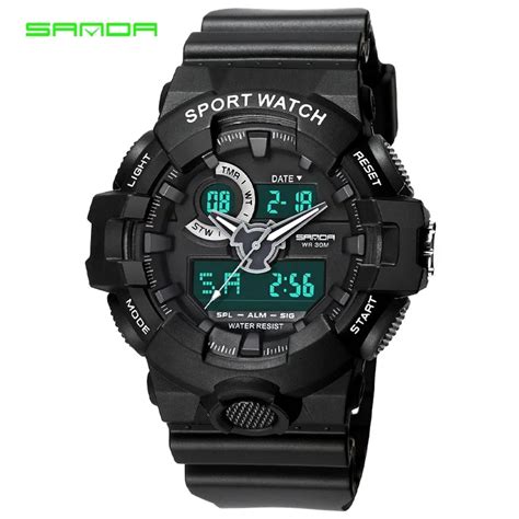 Reloj Deportivo Con Cron Grafo Sanda Reloj Digital De Cuarzo Anal Gico