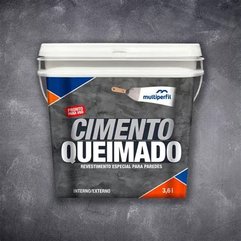 Cimento Queimado Cinza Escuro - CIMENTO QUEIMADO 3,6L CINZA ESCURO - Casone Materiais de Construção ...