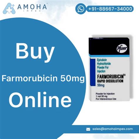 Epirubicin Hydrochloride Mg Injection Farmorubicin Pfizer Ltd At Rs