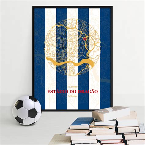 Estádio Do Dragão, Stadium Map Print, FC Porto Street Map, Football ...