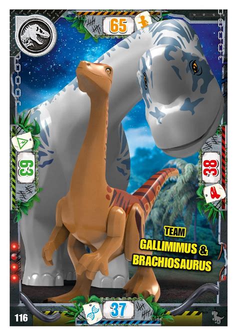 Nummer 116 I Team Gallimimus Brachiosaurus I LEGO Jurassic World TCG