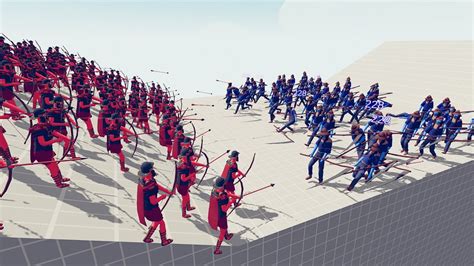 100x Roman Archers Vs 100x Melee Units Totally Accurate Battle