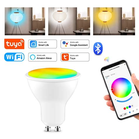 Ampoule Led Intelligente Tuya Bluetooth Wifi Rvb Lampe Smar D Coration