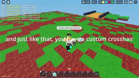 How To Make A CUSTOM Crosshair In Roblox Bedwars Easy YouTube