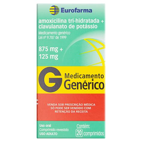 Amoxicilina Clavulanato De Pot Ssio Comprimido Eurofarma Mg